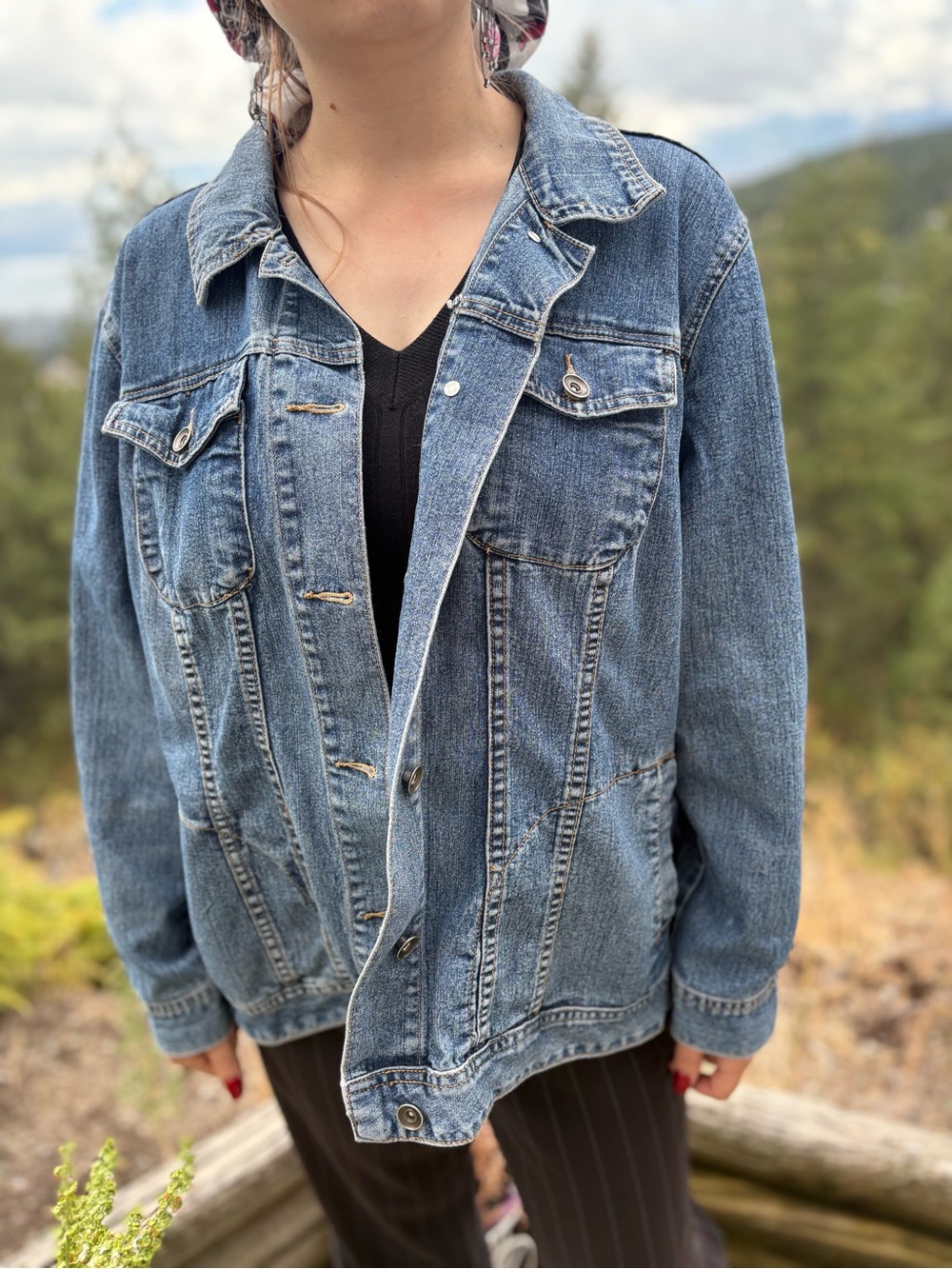 Vintage 80s Cotton Ginny Jean Jacket